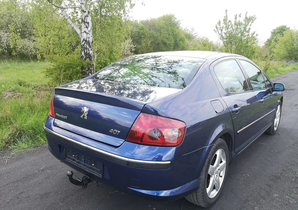 Peugeot 407 cena 11900 przebieg: 224000, rok produkcji 2005 z Ryki małe 631